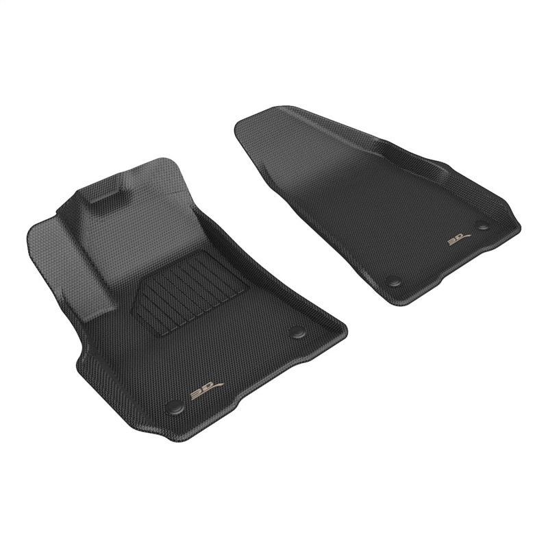 Jeep Wagoneer S Floor Mats - Front - 3D MAXpider - Kagu - Black - `25-`26